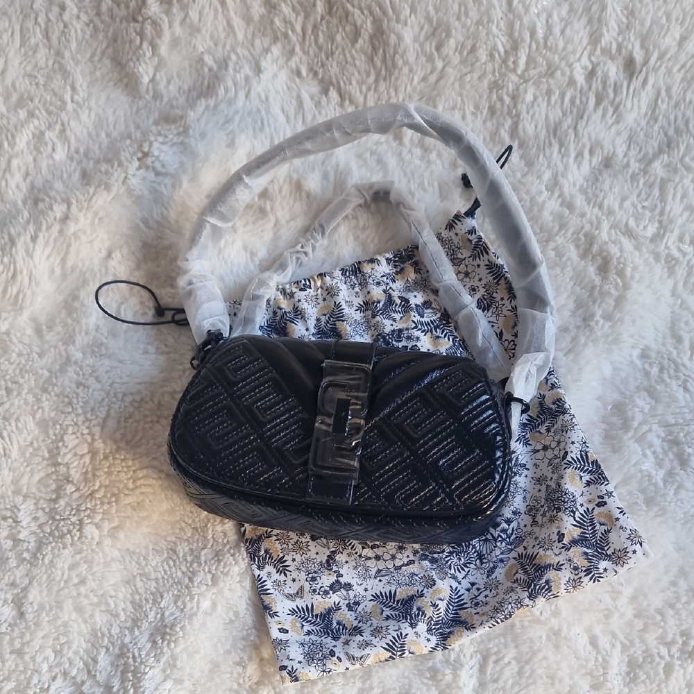 Aldo Black Quilted Crossbody Bag